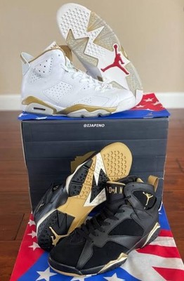 DS Size 8 2012 Nike Air Jordan Golden Moment Pack 6 s & 7 s Retro OG 
