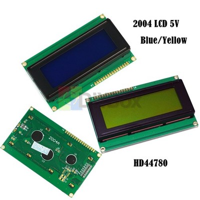 1* 2004 20x4 Character LCD Display Module Blue Yellow Blacklight HD44780 IIC I2C