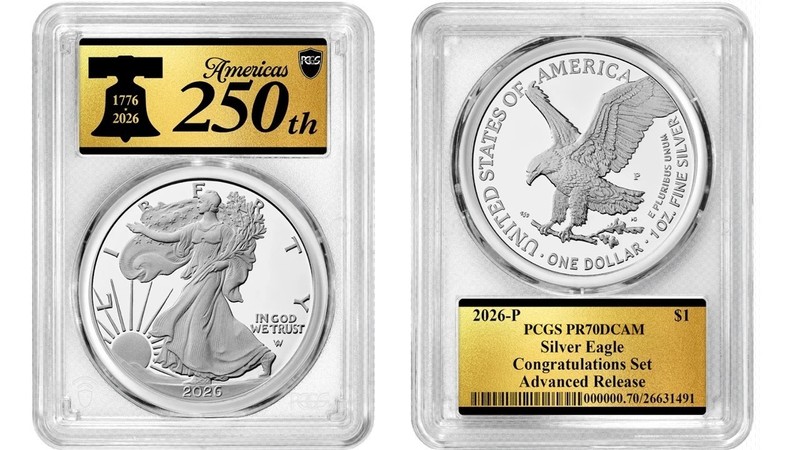 2026 P Silver Eagle $1 Congratulations PCGS PR70DCAM Advanced Release#948