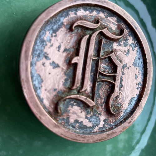 The Hyde Park No 1910 Green Ceramic Ashtray Vintage - Picture 3 of 9