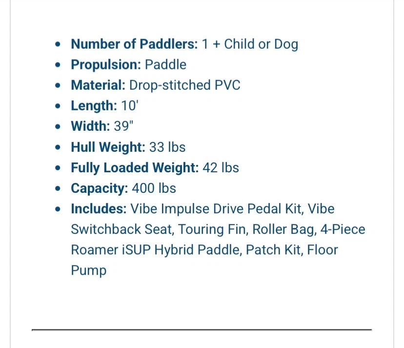 Kayak inflable Vibe LT100 unidad de pedaleo incluido Foto 3 de 4