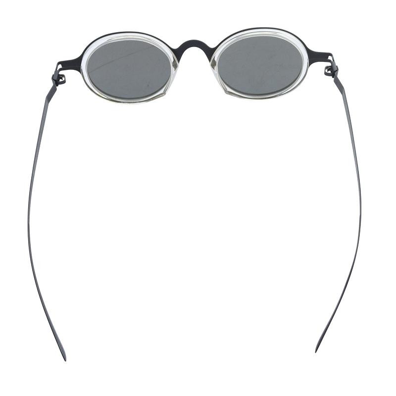 Mykita Damir Doma Dd02 Metal Clear Round Sunglasses 43 21 Grey