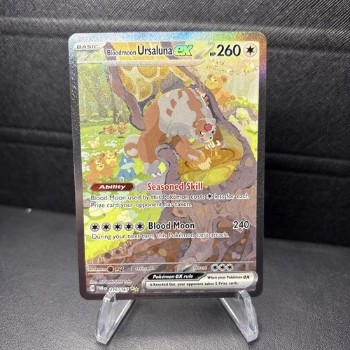 Pokemon TCG Twilight Masquerade Bloodmoon Ursaluna ex 216/167 SIR NM