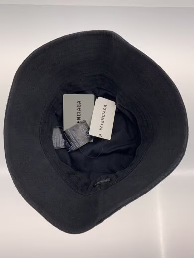 BALENCIAGA Bucket Hat / L / Cotton / Black / Men's / 766865 41082