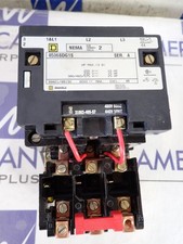 Arrancador de motor Square D 8536SDG1S 3 polos 600 voltios NEMA tamaño 2 25 HP 480 bobina S2388