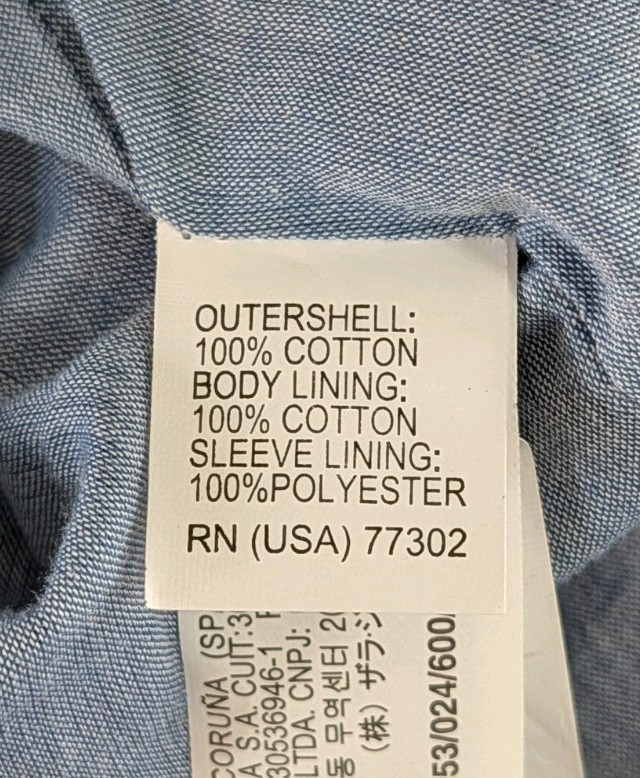 Zara Basic Red 100% Cotton Single Button Cropped … - image 8