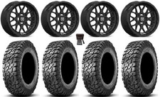 Valor V03 15 Wheels Black 30 Predator Tires Honda Pioneer 1000 Talon