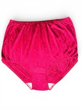 Vanity Fair Legend Red Nylon Full Brief Panties Sz 8 XL