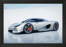 Koenigsegg CC850 Framed Wall Art Poster Canvas Print Picture
