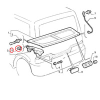 DüBel FüR Hintere Hutablage Fiat Cinquecento Original 7702300