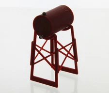 1:64 Iron Red Fuel Tank on Legs 500 Gallon Size 3D To Scale Diorama Accessory