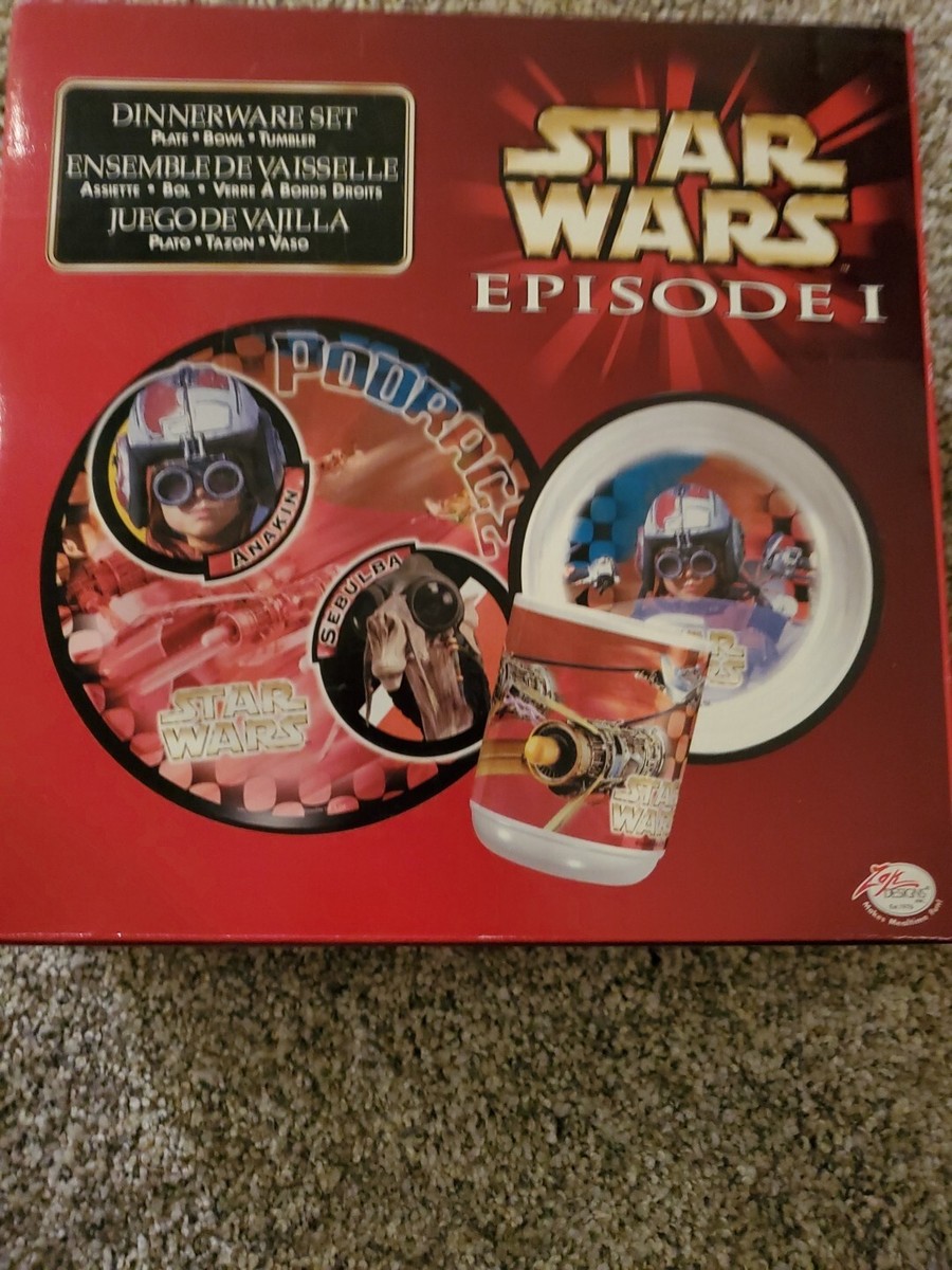 Star Wars Episode I Phantom Menace Anakin Sebulba Dinnerware Kids