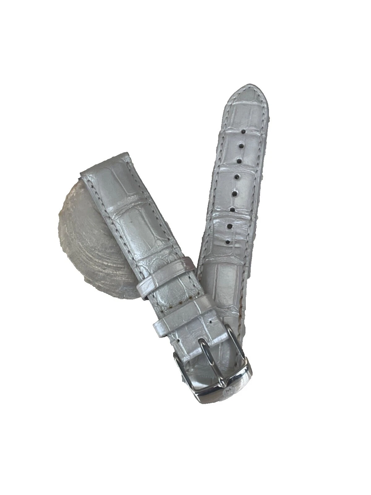 Reloj de pulsera Correa de dos piezas MICHELE bandas de de plata