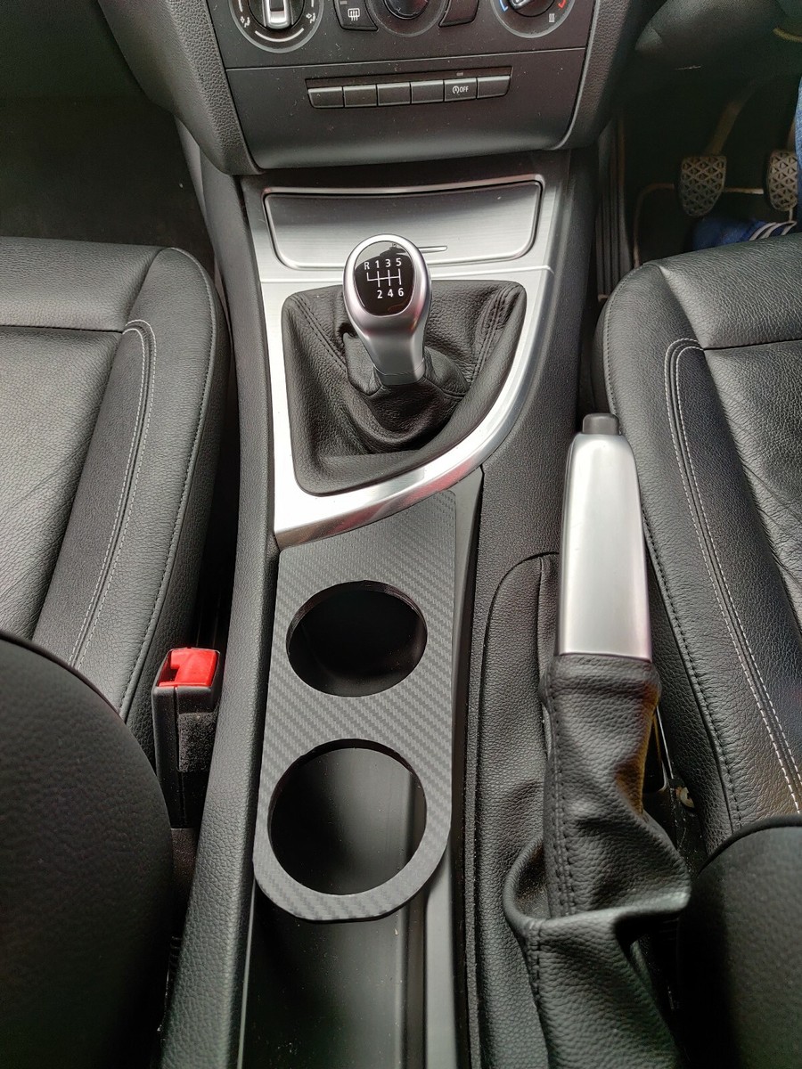Portavasos ROBUST Para BMW Serie 1 E87 E81 E82 E88 (2004-2013) | Ajuste Perfecto Para 116, 118, 120 | Plástico ABS En Negro
