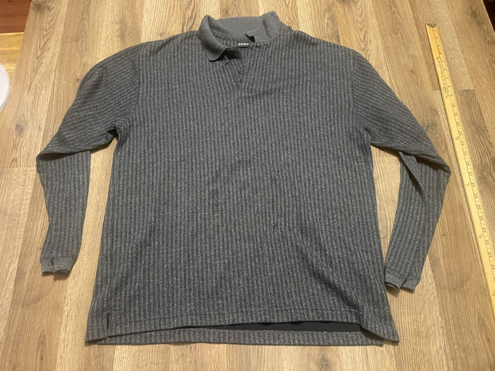 George Sweater, Men's Size Large, Gray, Turtleneck, Pullover, Long Sleeve