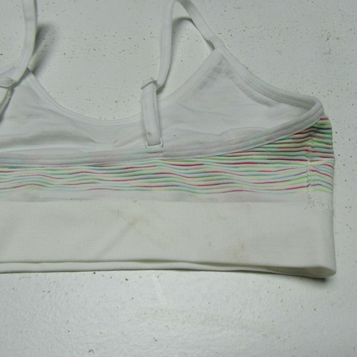 Cat & Jack Girls Size S Gradient Striped Seamless Bra 1 Piece Multicolor - Picture 10 of 11