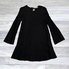 Just Fab Womens M Black Mini Dress Flare Sleeves Medium