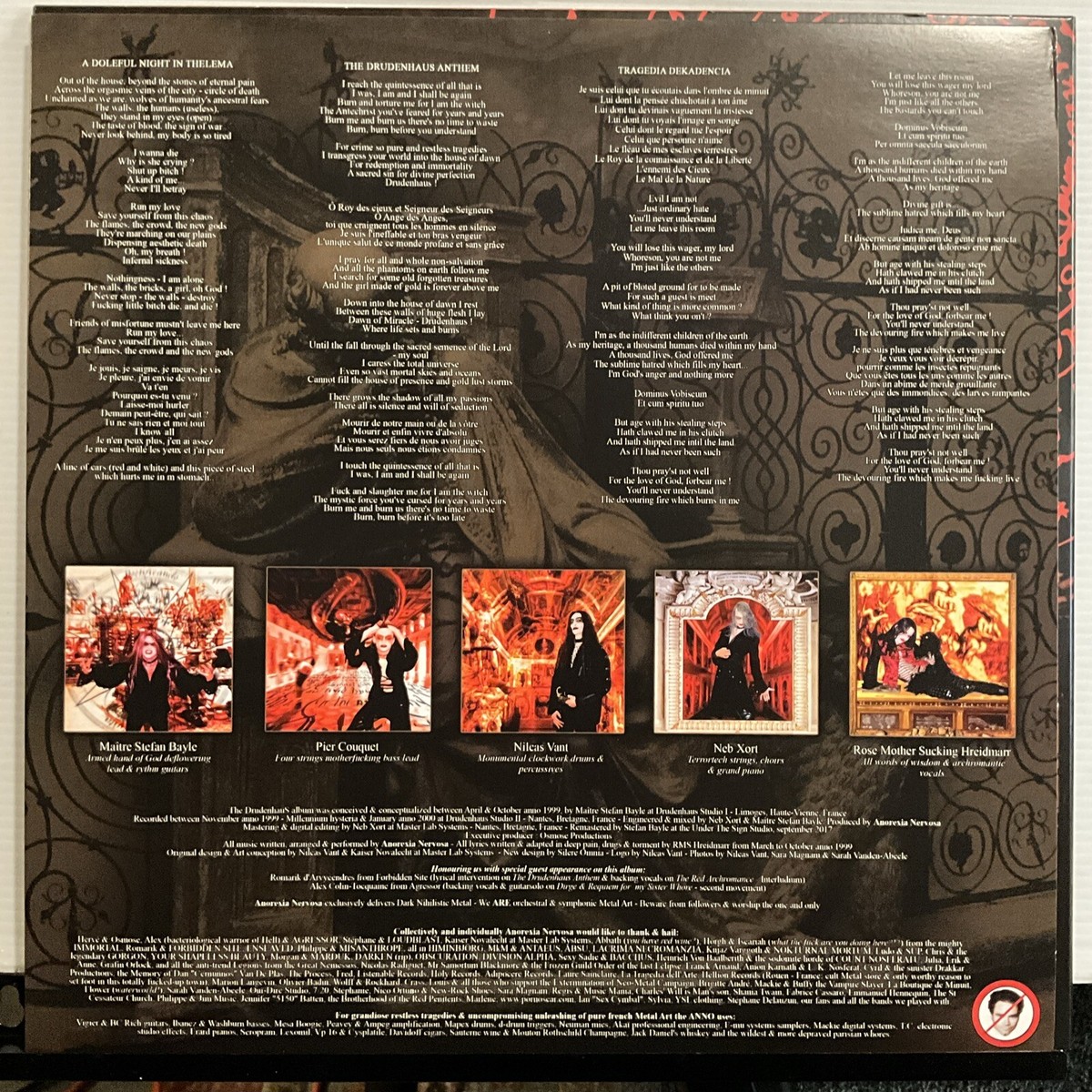 Anorexia Nervosa - Drudenhaus LP 2023 Osmose Productions – OPLP094