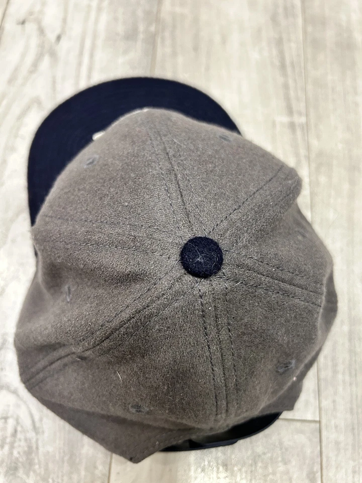 Burton Snowboarding Montaña Logo Gris Snapback Gorra de Béisbol Sombrero Mezcla de Lana Foto 4 de 4