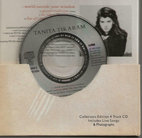 MINI CD WORLD OUTSIDE YOUR WINDOW BY TANITA TIKARAM (1989) WEA – YZ363 CDX PHOTO - Picture 3 of 6