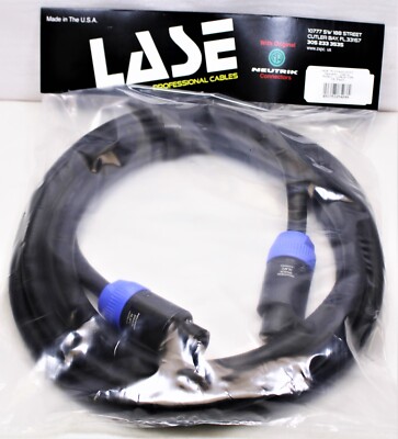 LASE 15 Ft SpeakOn Speaker Cable w/ NEUTRIK NL8FC 12ga 8 Conductor Pure Copper