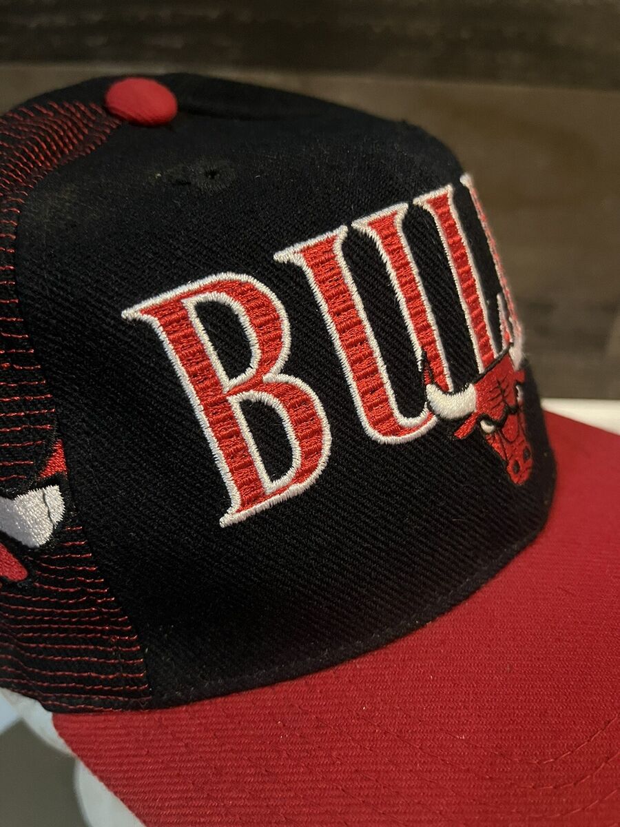 Vintage Sports Specialties LASER Chicago Bulls Snapback Hat Vintage Sports Specialties LASER Chicago Bulls Snapback Hat