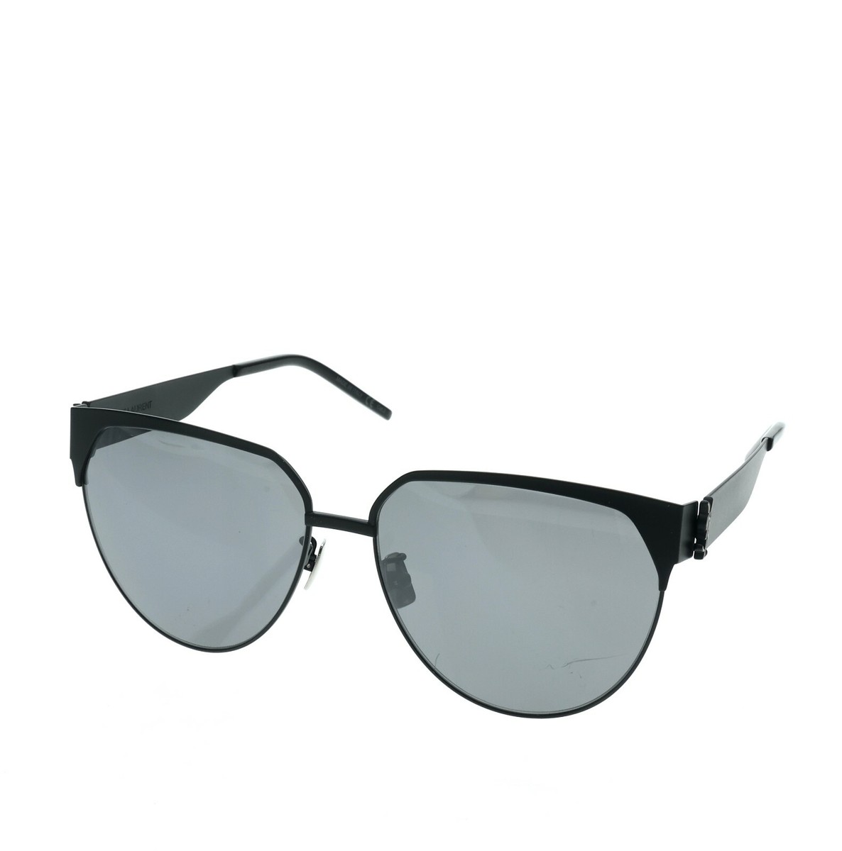 Yves Saint Laurent SL M43/F Round 61mm Black Woman's Sunglasses
