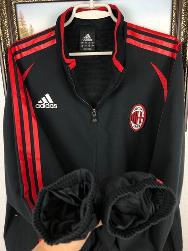 Vintage Adidas Mailand Fußballanzug Hose Jacke Set Fußball Track Top Herren Größe L - Bild 10 von 23