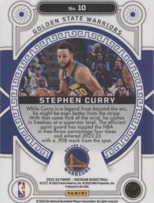 2022-23 Panini Obsidian - Stephen Curry #10 for sale | eBay