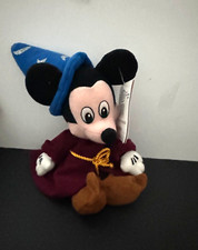 Disney Store Mini Bean Bag Plush Sorcerer Mickey Mouse 9" New W/ Tag 150