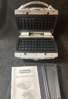 Delonghi WR25 Retro Belgian Waffle Maker & Griddle
