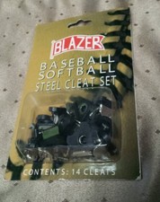 NEW NIP BLAZER BASEBALL SOFTBALL 14 PC. STEEL CLEAT SET 