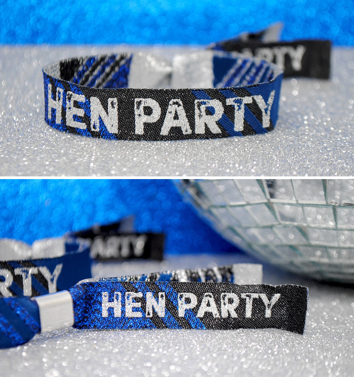 Festival Hen Party Wristbands Hen Party Wristbands Black, Blue