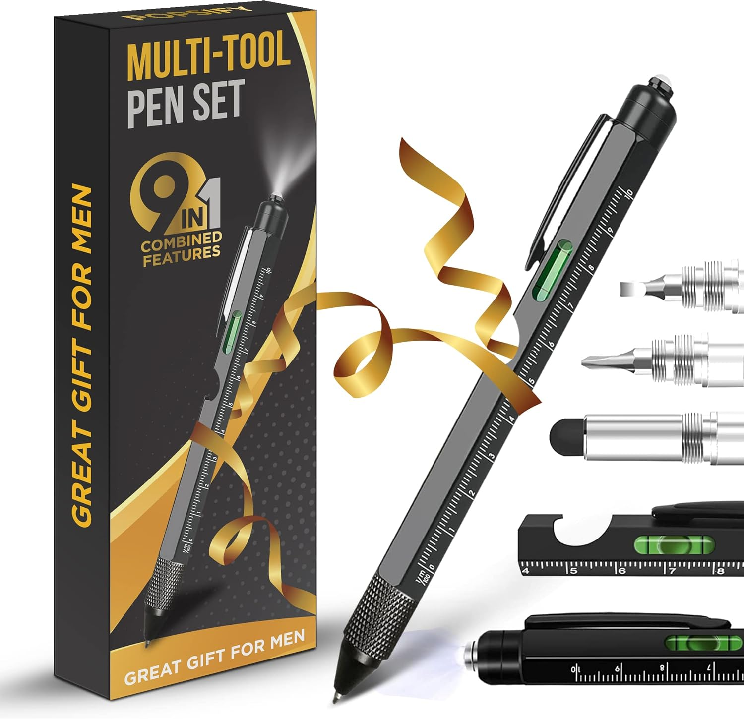9-in-1 Multitool Pen – Essential Stocking Stuffer for Men