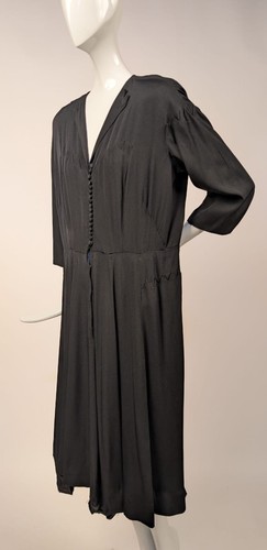 MOST UNUSUAL 1950’S FLAME POINT DRESS W SAKS 5TH AVE + LABELS - 第 3/6 張圖片