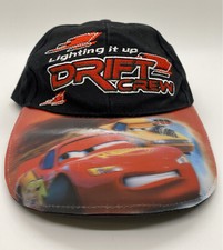 Disney Cars Lighting It Up Lightning McQueen Cap Hat Kids Adjustable 100 Cotton