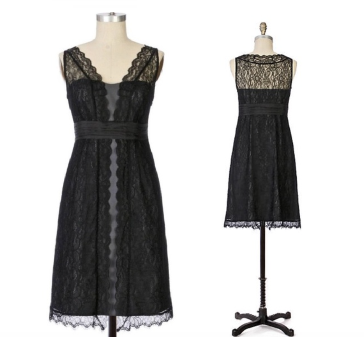 moulinette soeurs black lace dress Moulinette Soeurs Black and Cream Lace Mini Dress