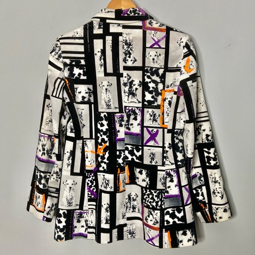 Rara giacca blazer vintage storia iceberg dalmata cucciolo donna taglia 42 Italia - Foto 2 di 11