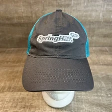 Spring Hill Embroidered Logo Adjustable Dad Hat Ball Cap  Mesh Back