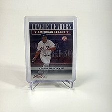 2003 Playoff Prestige League Leaders Baseball Card #7 Johnny Damon 3B/2002
