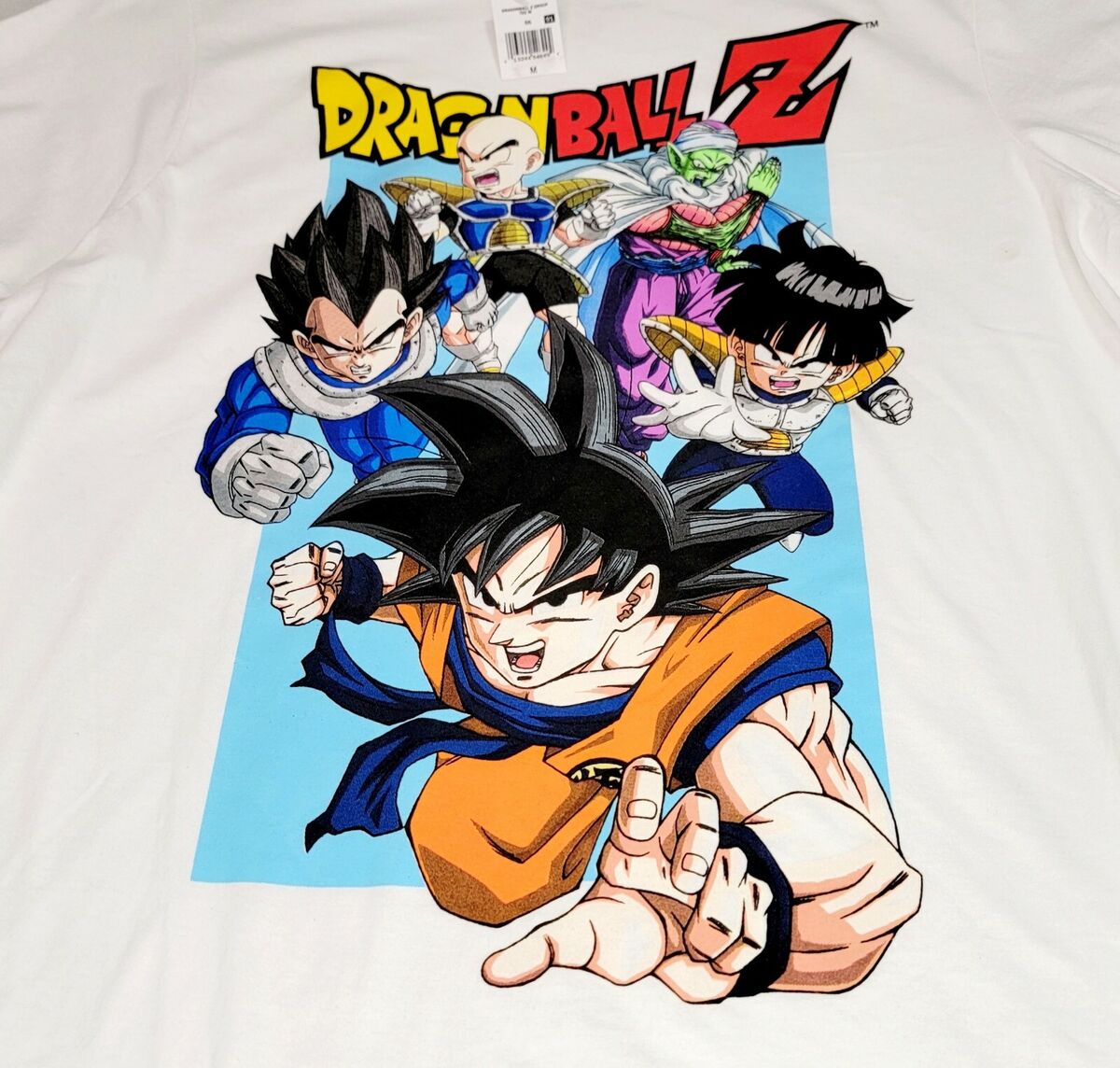 Dragon Ball Z Japanese Anime Characters T-shirt Toei Animation DBZ Gray  Size XL