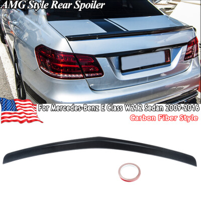 FOR 2010-16 BENZ W212 E-CLASS & E63 SEDAN CARBON FIBER STYLE TRUNK SPOILER WING