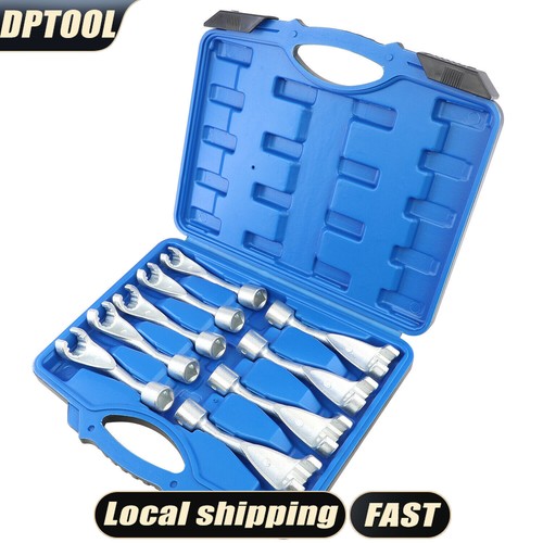 12-24 12pts Common Rail Injection Fuel Line Socket 1/2"Dr. Flare Nut Wrench Open - Picture 1 of 6