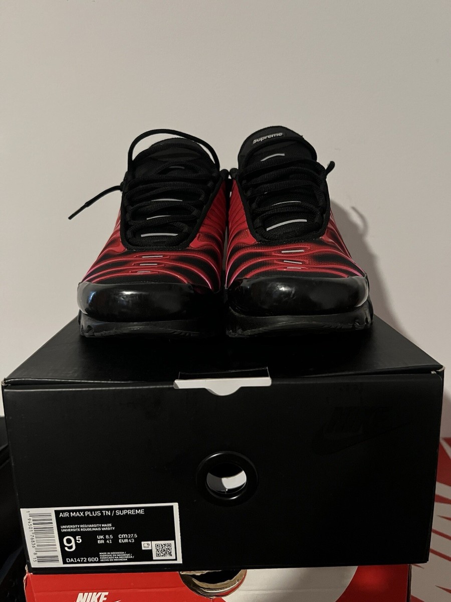 Nike Air Max Plus TN x Supreme University Red
