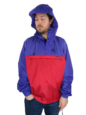 Patagonia 80s Raincoat レインコート Vtg 80s Patagonia Anorak Rain Jacket Hooded Lightweight Coat Mens