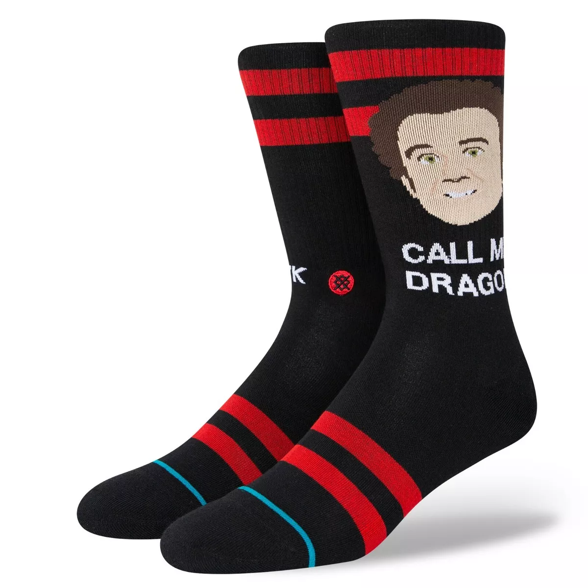 STANCE Mens Crew Socks Best Friends Crew Socks Red