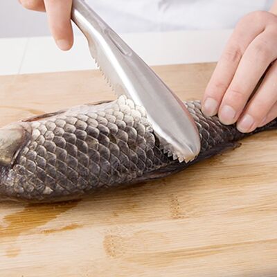 Fischschupper Entschupper Fisch schuppen Fisch entschuppen Fischmesser Edelstahl