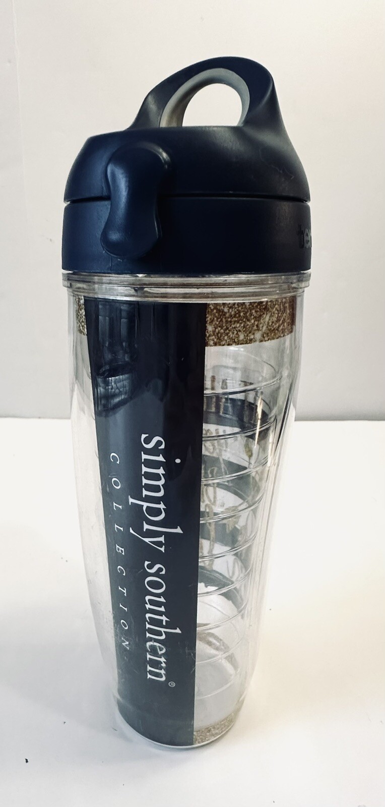 Tervis 24oz Simply Southern Collection Sports Water Bottle Scripture Blue Gold