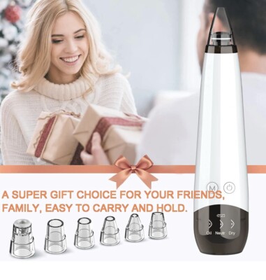 Electric Blackhead Remover Vacuum Suction Facial Acne Pore Cleaner Beauty Tool -