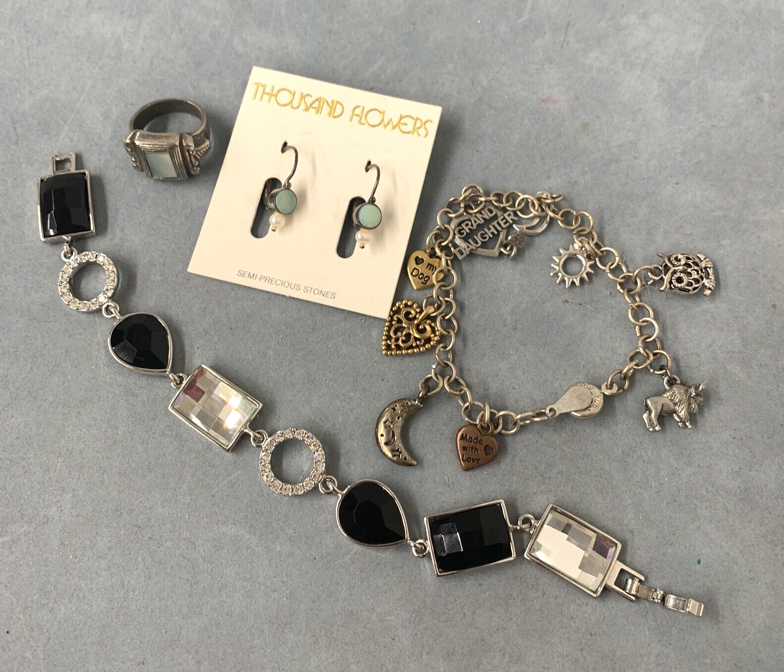 Mix jewelry Opal Sterling Pierced Earrings Lia Sophia Bracelet Jeng Yue Bracelet